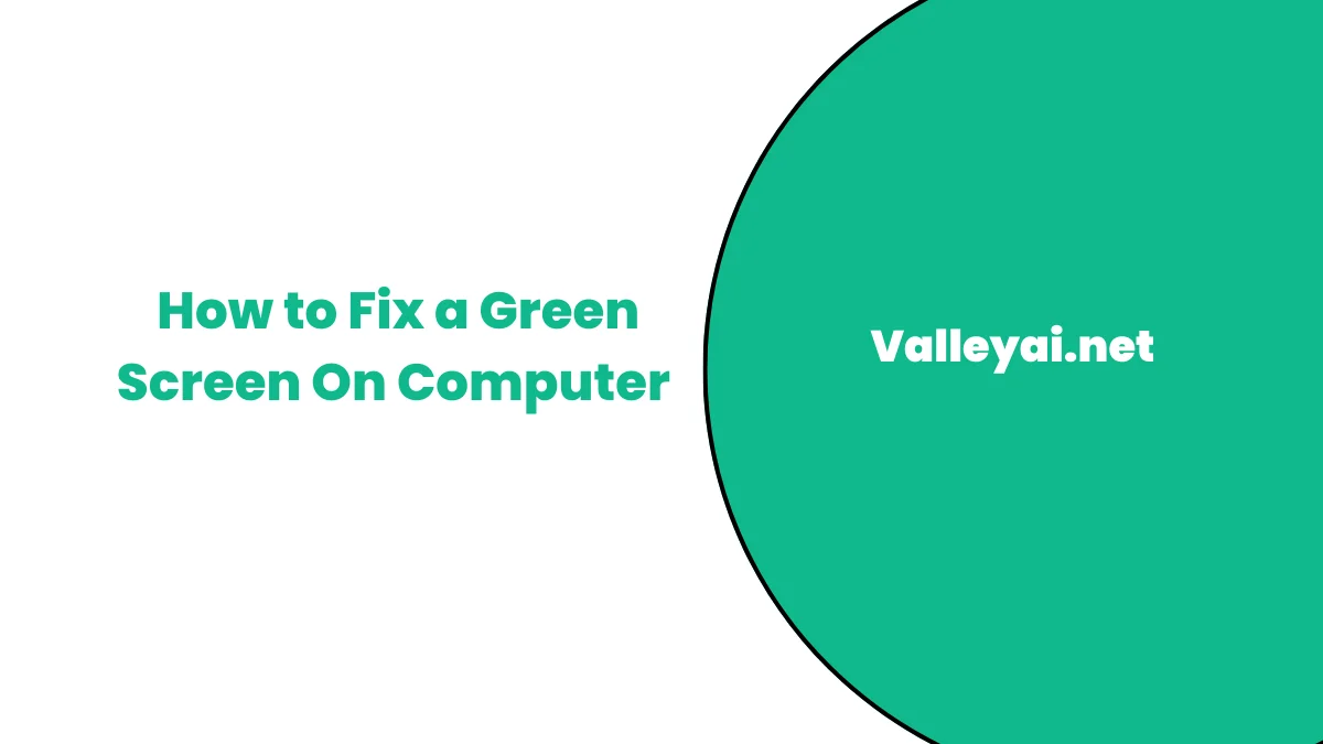 green screen on computer