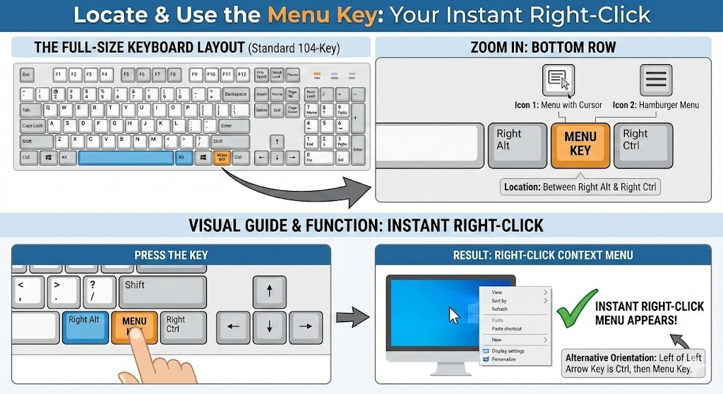 Visaul guide of RMB on keyboard. on this image a full method explain of rmb with keyboard image. 