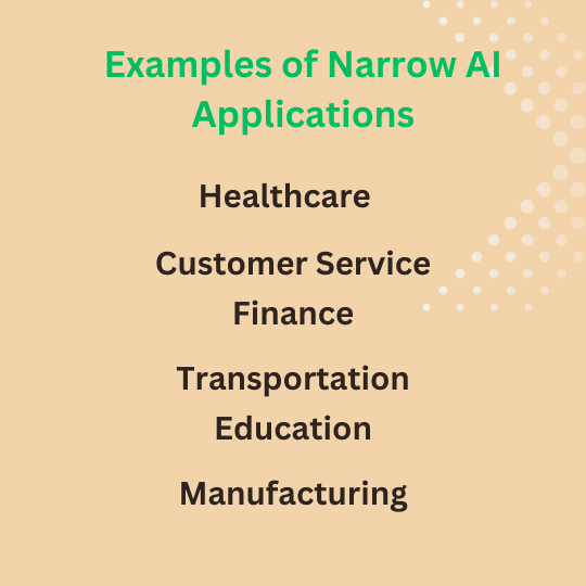 Examples of Narrow AI Applications