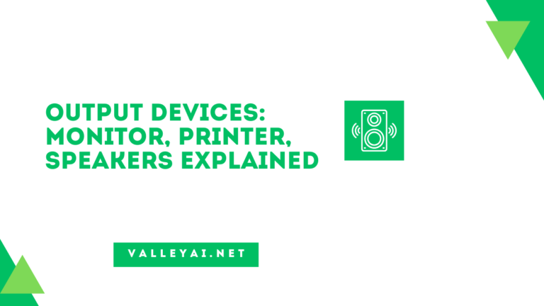 Output Devices: Monitor, Printer, Speakers Explained