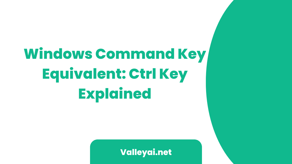 What is the Command Key on a Windows Keyboard?