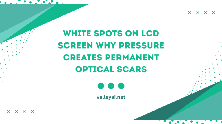 White Spots on LCD Screen Why Pressure Creates Permanent Optical Scars