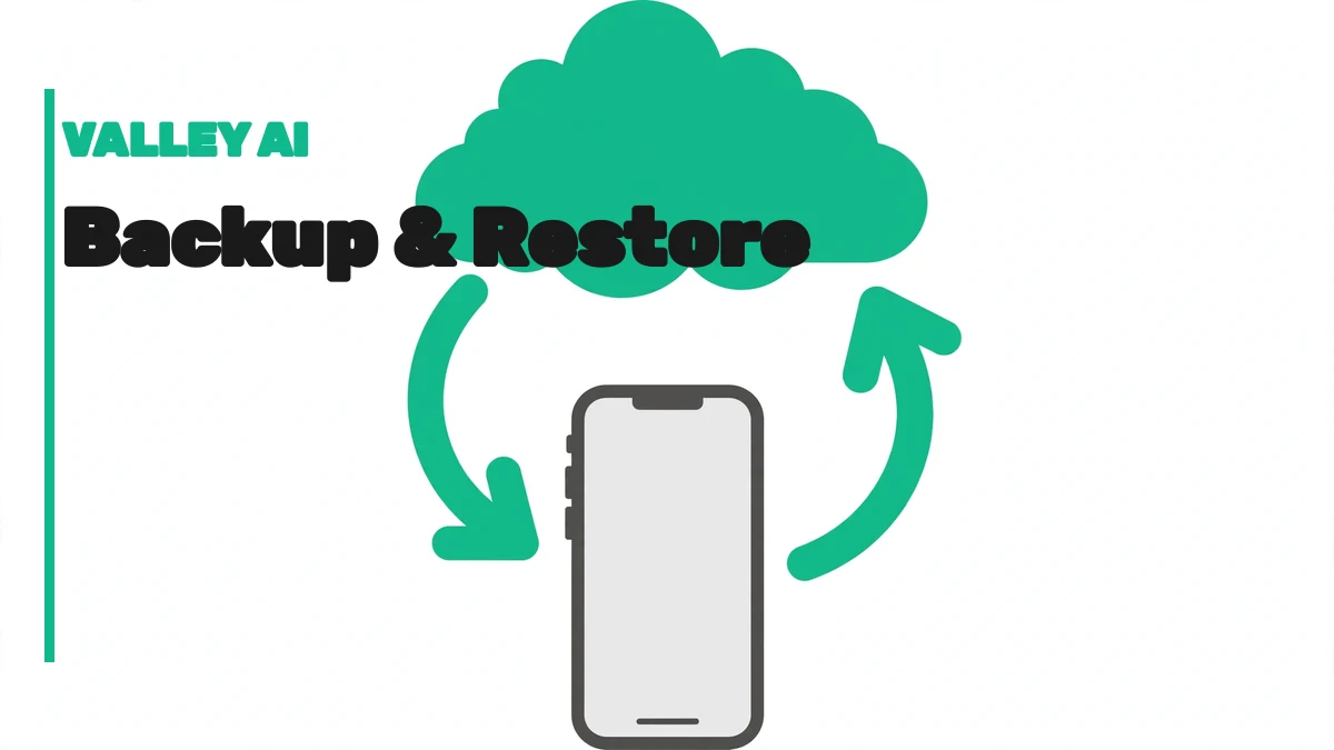 iPhone connected to a laptop with data streaming into a cloud, representing iCloud and computer backups