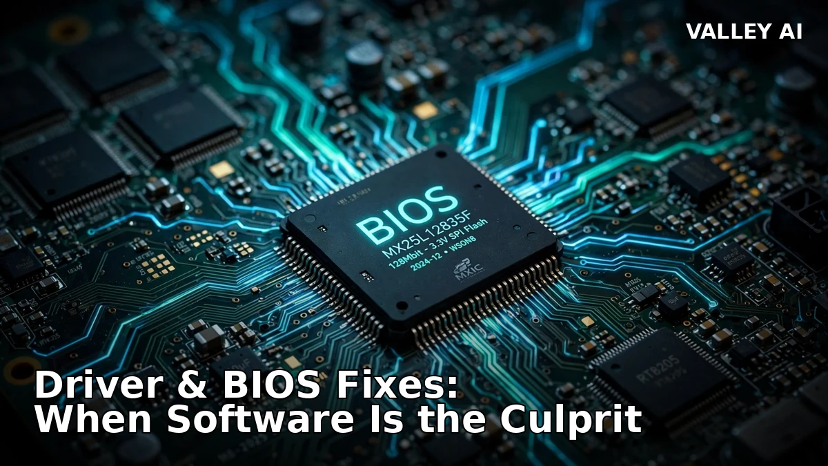 Reinstalling keyboard drivers and testing in BIOS