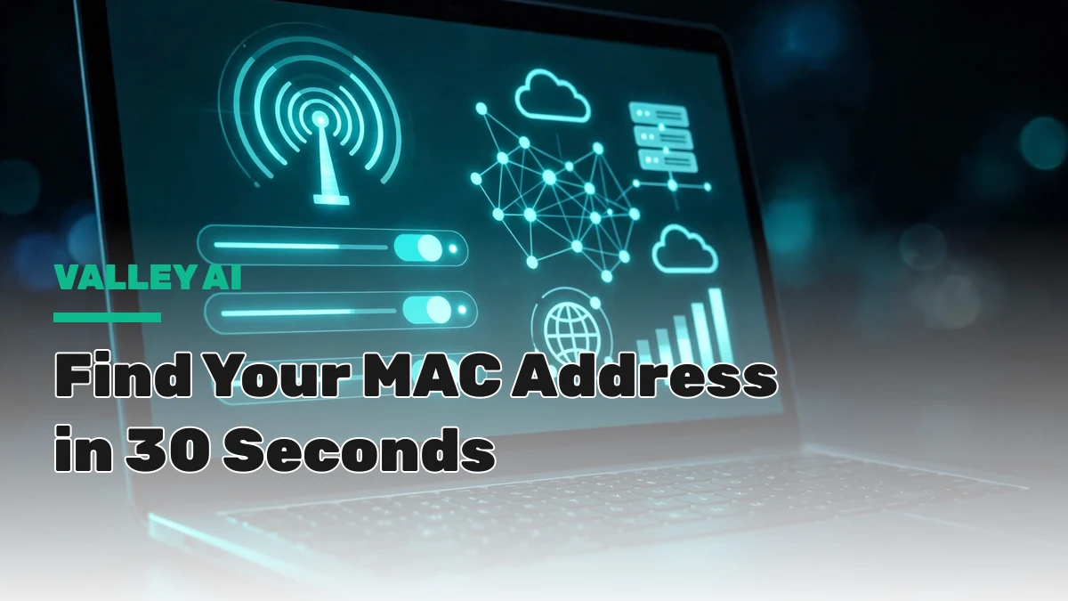 Finding your MAC address in network settings on a laptop