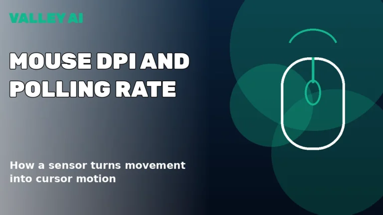 Mouse DPI and polling rate explained: how a mouse sensor turns movement into cursor motion
