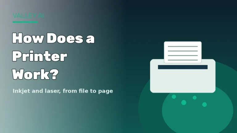 How does a printer work, inkjet and laser printers building a page